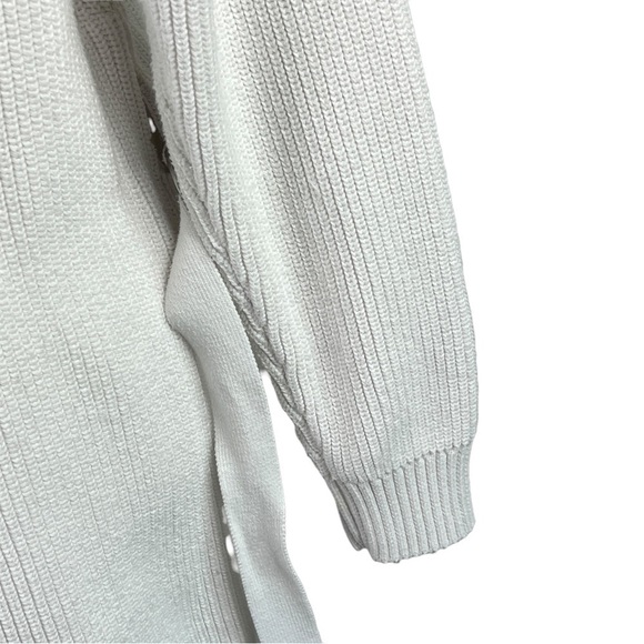 Athleta West End Tunic Sweater Slit side belt White/Ivory Size S - Picture 12 of 14